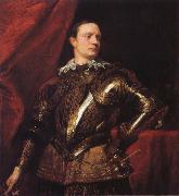 Anthony Van Dyck Portrait of a young general Spain oil painting artist